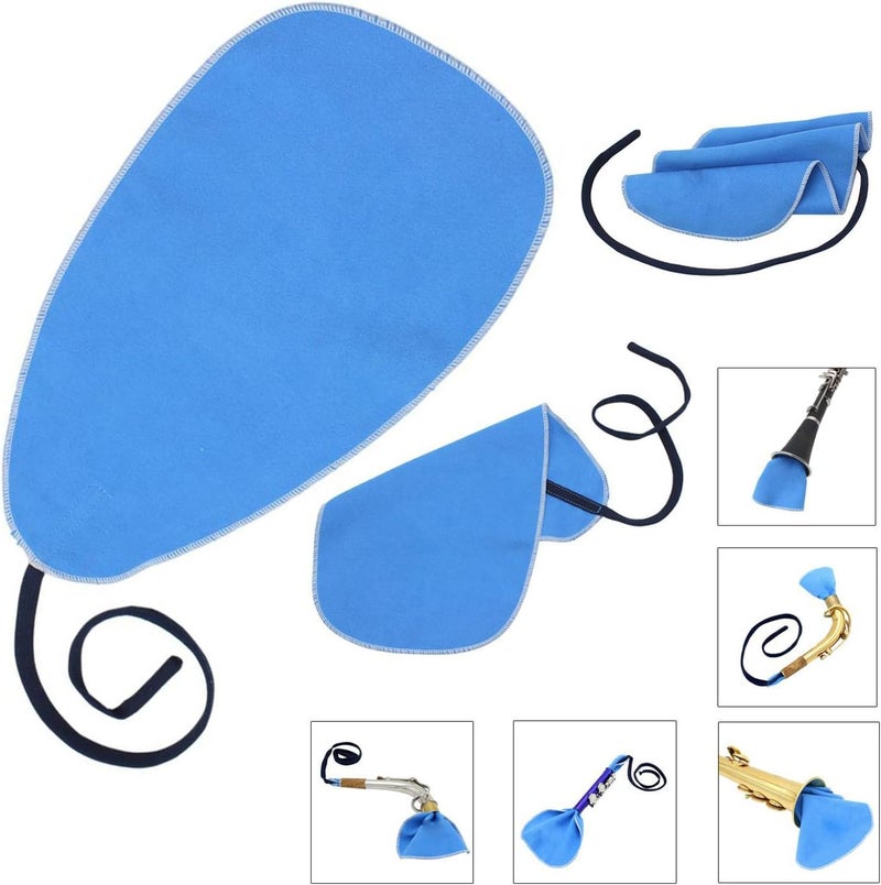 MEETOOT Clarinet Cleaning Kit - Cotton Swabs, Mouthpiece Brush, Artificial Suede Cleaning Cloths for Clarinets, Saxophones, Piccolos, Flutes - Image 3